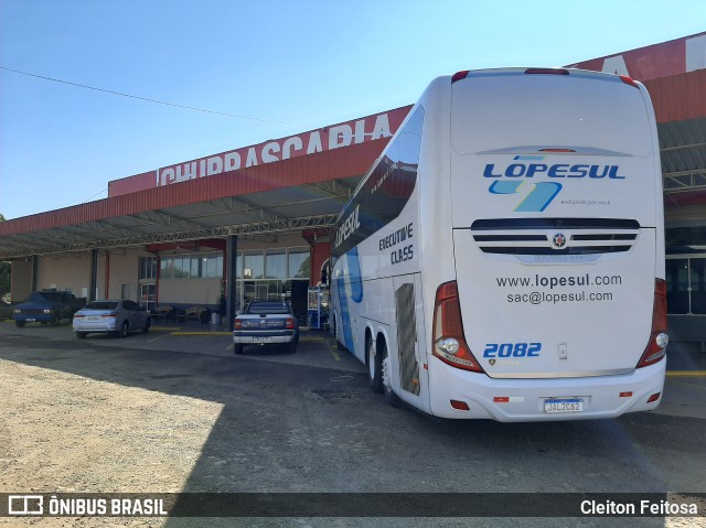LopeSul Transportes - Lopes e Oliveira Transportes e Turismo - Lopes Sul 2082 na cidade de Realeza, Paraná, Brasil, por Cleiton Feitosa. Número da foto: #8253192.