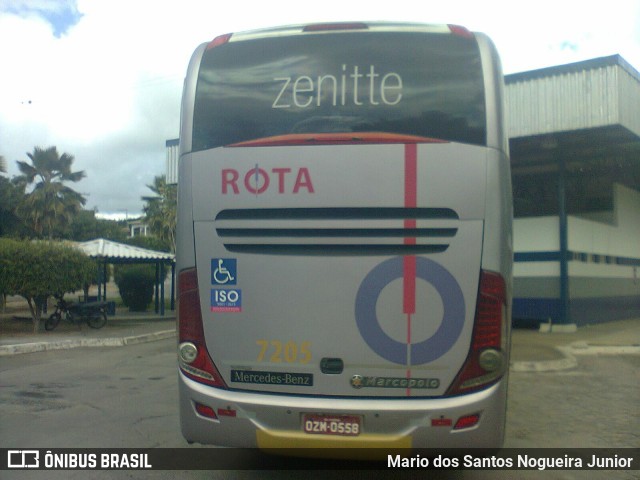 Rota Transportes Rodoviários 7205 na cidade de Piritiba, Bahia, Brasil, por Mario dos Santos Nogueira Junior. Número da foto: #8253310.