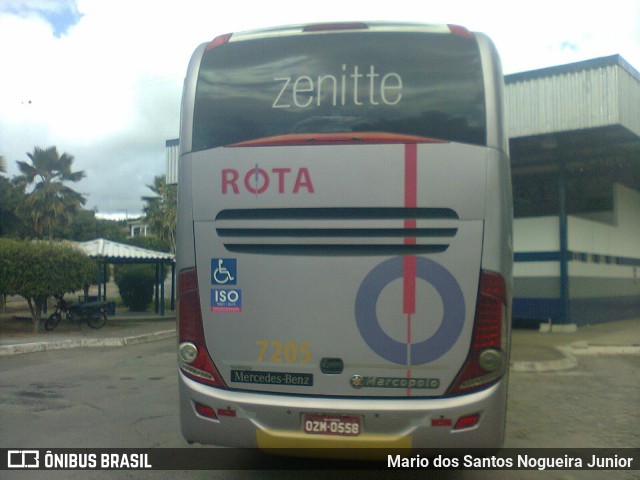 Rota Transportes Rodoviários 7205 na cidade de Piritiba, Bahia, Brasil, por Mario dos Santos Nogueira Junior. ID da foto: 8253310.