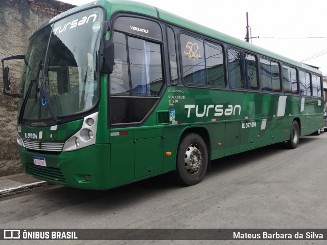 Tursan - Turismo Santo André 283 na cidade de Barra Mansa, Rio de Janeiro, Brasil, por Mateus Barbara da Silva. ID da foto: 8253955.