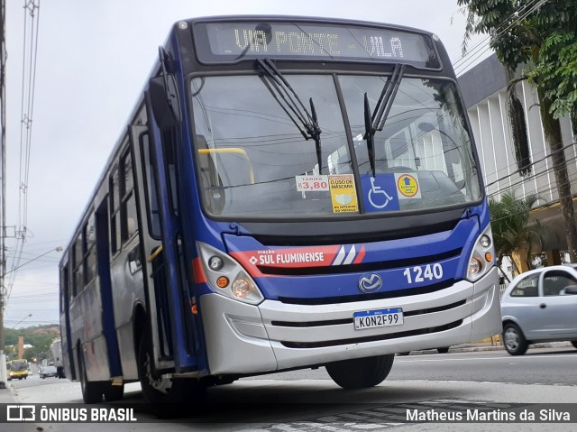 Viação Sul Fluminense 1240 na cidade de Volta Redonda, Rio de Janeiro, Brasil, por Matheus Martins da Silva. Número da foto: #8254234.