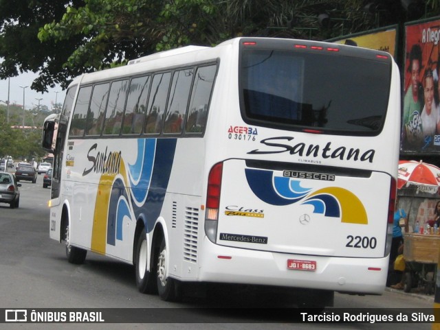 Empresas de Transportes Santana e São Paulo 2200 na cidade de Salvador, Bahia, Brasil, por Tarcisio Rodrigues da Silva. ID da foto: 8253055.