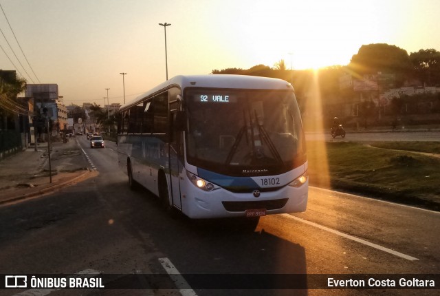 Unimar Transportes 18102 na cidade de Cariacica, Espírito Santo, Brasil, por Everton Costa Goltara. ID da foto: 8252772.