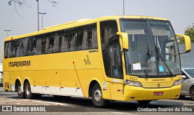 Viação Itapemirim 9533 na cidade de São Paulo, São Paulo, Brasil, por Cristiano Soares da Silva. ID da foto: 8253402.