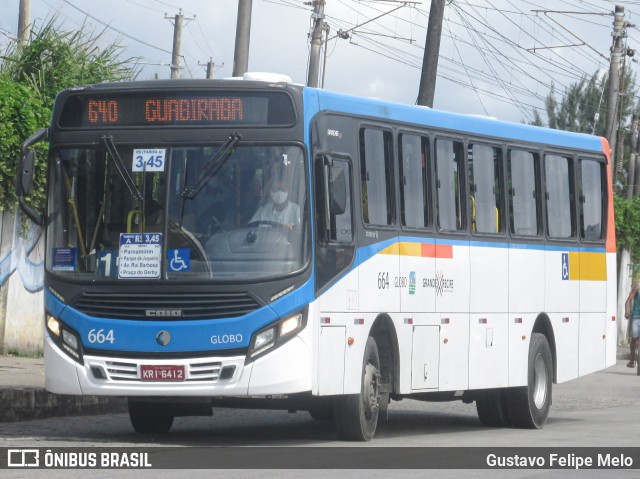 Transportadora Globo 664 na cidade de Recife, Pernambuco, Brasil, por Gustavo Felipe Melo. Número da foto: #8255382.