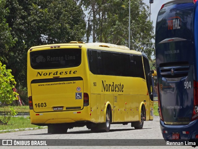 Viação Nordeste 1603 na cidade de João Pessoa, Paraíba, Brasil, por Rennan Lima. Número da foto: #8256154.