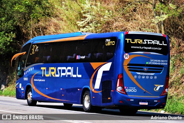 Turispall Transporte e Turismo 5900 na cidade de Areal, Rio de Janeiro, Brasil, por Adriano Duarte. Número da foto: #8257041.