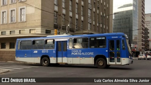 Nortran Transportes Coletivos 6515 na cidade de Porto Alegre, Rio Grande do Sul, Brasil, por Luiz Carlos Almeida Silva Junior. ID da foto: 8256954.