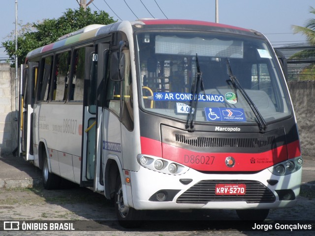 Auto Viação Jabour D86027 na cidade de Rio de Janeiro, Rio de Janeiro, Brasil, por Jorge Gonçalves. ID da foto: 8258029.