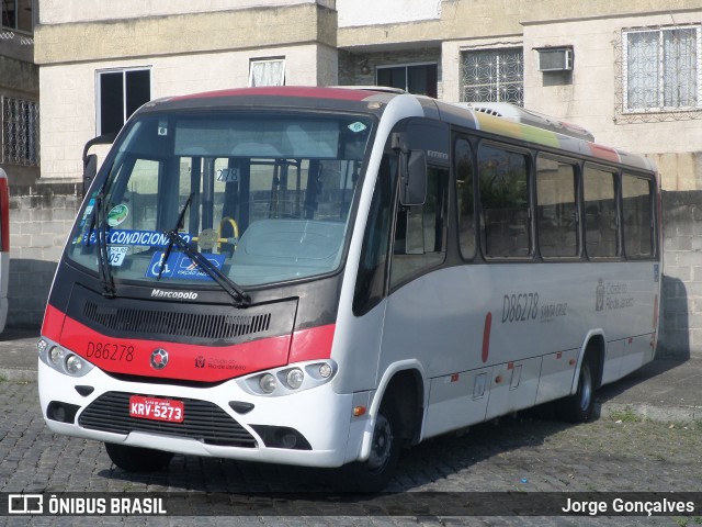 Auto Viação Jabour D86278 na cidade de Rio de Janeiro, Rio de Janeiro, Brasil, por Jorge Gonçalves. ID da foto: 8258031.