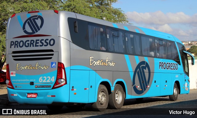 Auto Viação Progresso 6224 na cidade de Caruaru, Pernambuco, Brasil, por Victor Hugo. ID da foto: 8260031.