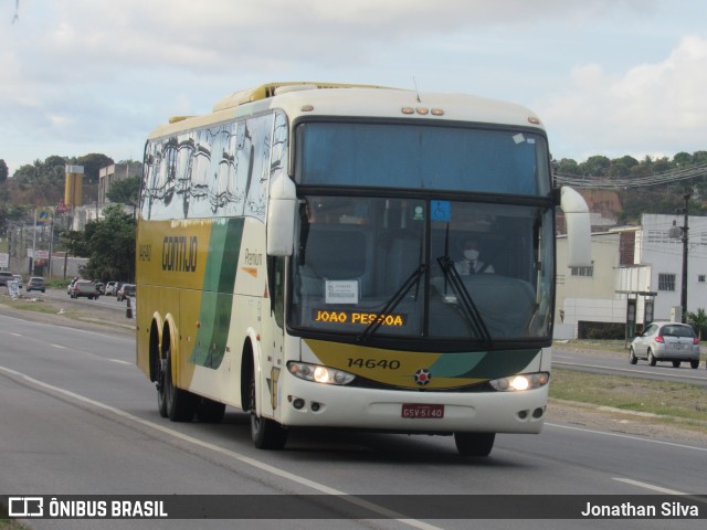 Empresa Gontijo de Transportes 14640 na cidade de Jaboatão dos Guararapes, Pernambuco, Brasil, por Jonathan Silva. ID da foto: 8258828.