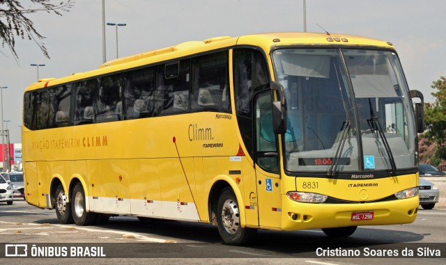 Viação Itapemirim 8831 na cidade de São Paulo, São Paulo, Brasil, por Cristiano Soares da Silva. ID da foto: 8258888.