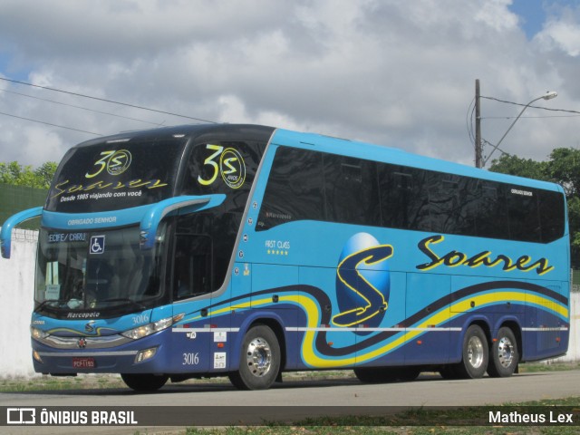 Soares Turismo e Fretamento 3016 na cidade de Recife, Pernambuco, Brasil, por Matheus Lex. Número da foto: #8260925.
