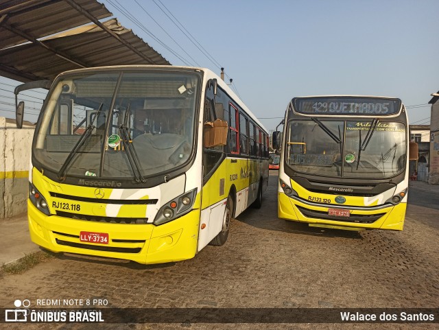 Viação Nilopolitana RJ 123.118 na cidade de Queimados, Rio de Janeiro, Brasil, por Walace dos Santos. Número da foto: #8260262.
