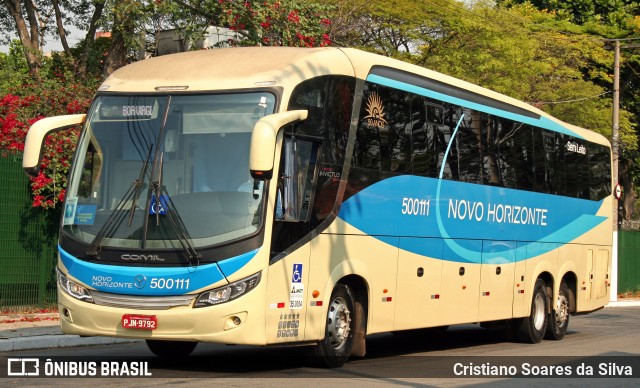 Viação Novo Horizonte 500111 na cidade de São Paulo, São Paulo, Brasil, por Cristiano Soares da Silva. ID da foto: 8258945.