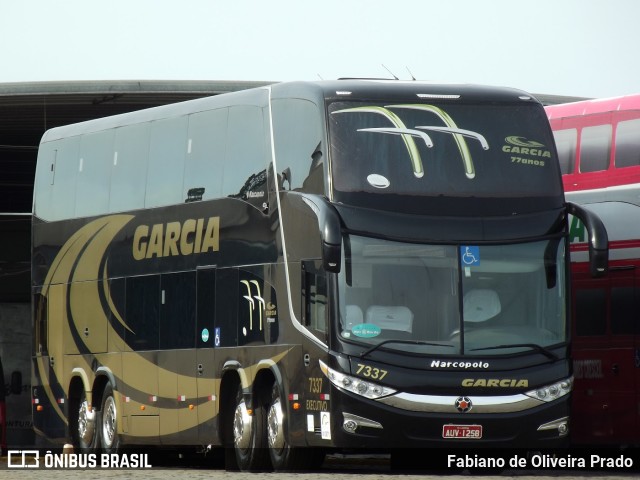 Viação Garcia 7337 na cidade de Londrina, Paraná, Brasil, por Fabiano de Oliveira Prado. ID da foto: 8263008.