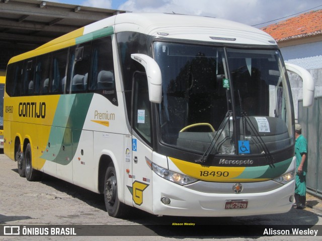 Empresa Gontijo de Transportes 18490 na cidade de Fortaleza, Ceará, Brasil, por Alisson Wesley. ID da foto: 8262201.