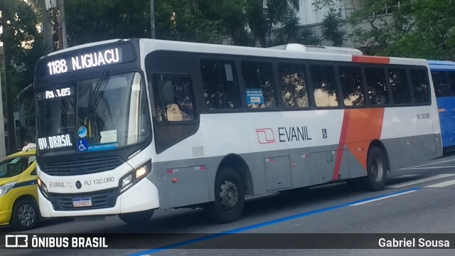 Evanil Transportes e Turismo RJ 132.080 na cidade de Rio de Janeiro, Rio de Janeiro, Brasil, por Gabriel Sousa. Número da foto: #8261688.