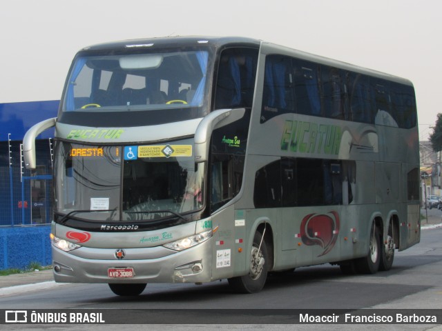 Eucatur - Empresa União Cascavel de Transportes e Turismo 4830 na cidade de São Paulo, São Paulo, Brasil, por Moaccir  Francisco Barboza. ID da foto: 8262828.