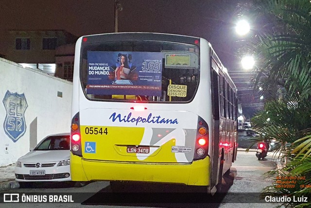 Viação Nilopolitana 05544 na cidade de Nilópolis, Rio de Janeiro, Brasil, por Claudio Luiz. Número da foto: #8263175.