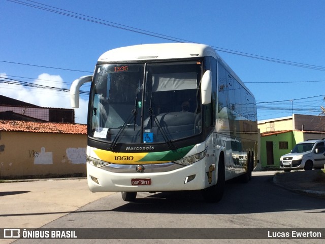 Empresa Gontijo de Transportes 18610 na cidade de Natal, Rio Grande do Norte, Brasil, por Lucas Ewerton. ID da foto: 8264663.