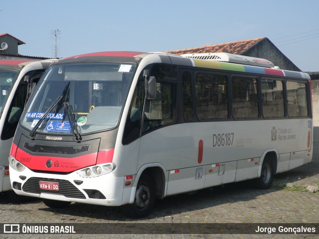 Auto Viação Jabour D86187 na cidade de Rio de Janeiro, Rio de Janeiro, Brasil, por Jorge Gonçalves. ID da foto: 8264005.