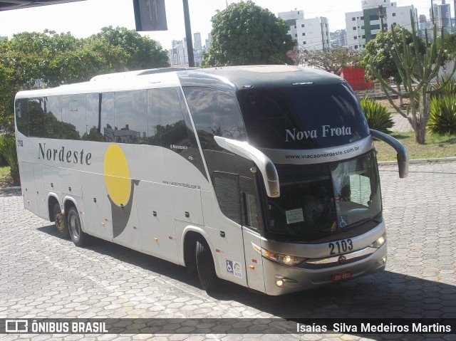 Viação Nordeste 2103 na cidade de Campina Grande, Paraíba, Brasil, por Isaías  Silva Medeiros Martins. Número da foto: #8264460.