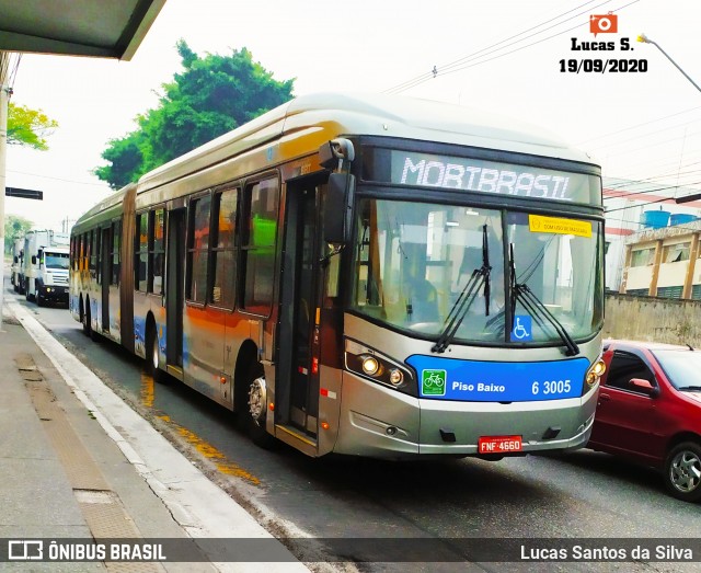 Viação Paratodos > São Jorge > Metropolitana São Paulo > Mobibrasil 6 3005 na cidade de São Paulo, São Paulo, Brasil, por Lucas Santos da Silva. Número da foto: #8263809.