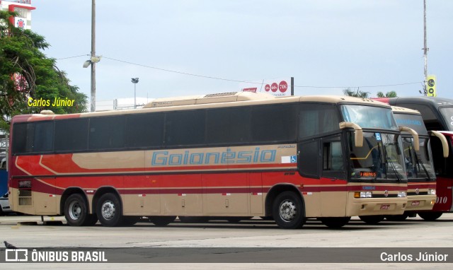 Auto Viação Goianésia 136003-0 na cidade de Goiânia, Goiás, Brasil, por Carlos Júnior. ID da foto: 8263882.