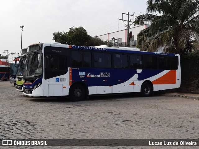 Viação Ideal B28521 na cidade de Rio de Janeiro, Rio de Janeiro, Brasil, por Lucas Luz de Oliveira. ID da foto: 8263784.