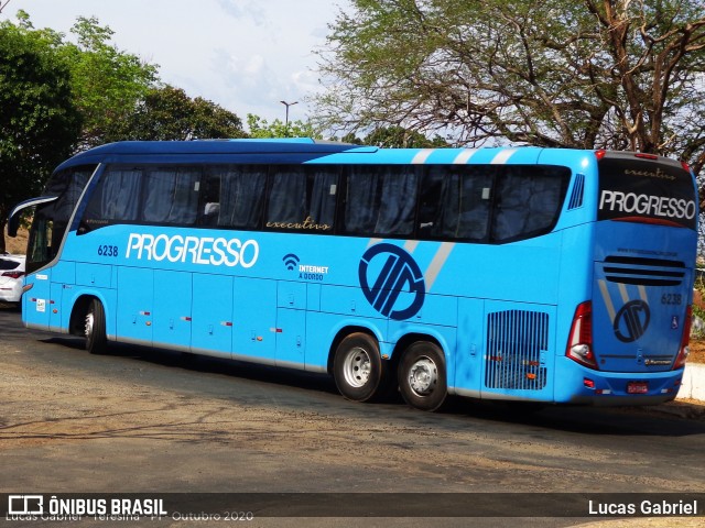 Auto Viação Progresso 6238 na cidade de Teresina, Piauí, Brasil, por Lucas Gabriel. ID da foto: 8264182.