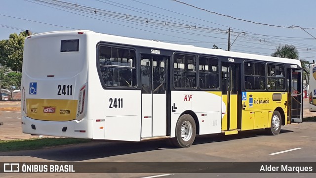 Auto Viação Floresta 2411 na cidade de Rio Branco, Acre, Brasil, por Alder Marques. ID da foto: 8263831.