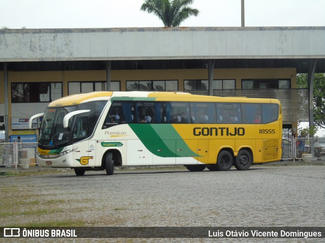 Empresa Gontijo de Transportes 18555 na cidade de Campos dos Goytacazes, Rio de Janeiro, Brasil, por Luis Otávio Vicente Domingues. ID da foto: 8265714.