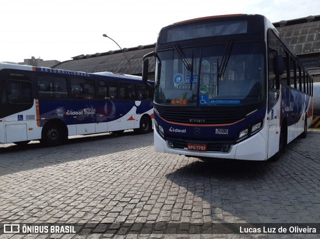 Viação Ideal B28518 na cidade de Rio de Janeiro, Rio de Janeiro, Brasil, por Lucas Luz de Oliveira. Número da foto: #8263776.