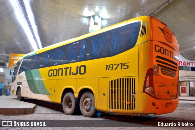 Empresa Gontijo de Transportes 18715 na cidade de Uberlândia, Minas Gerais, Brasil, por Eduardo Ribeiro. ID da foto: 8264771.