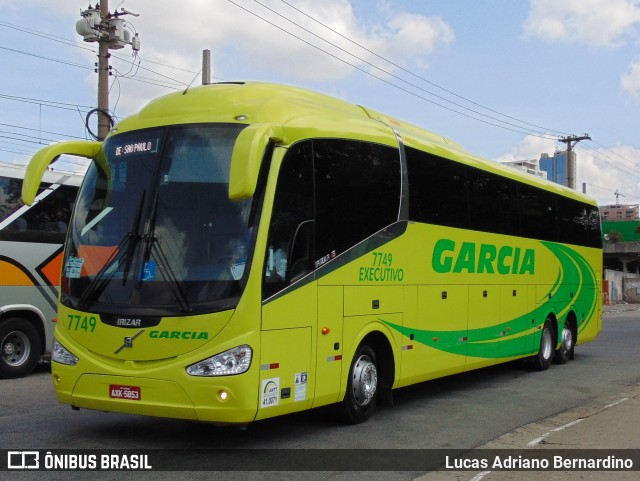 Viação Garcia 7749 na cidade de São Paulo, São Paulo, Brasil, por Lucas Adriano Bernardino. Número da foto: #8264106.