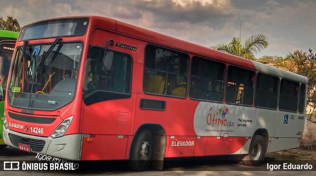 Expresso Unir 14246 na cidade de Pedro Leopoldo, Minas Gerais, Brasil, por Igor Eduardo. Número da foto: #8265768.