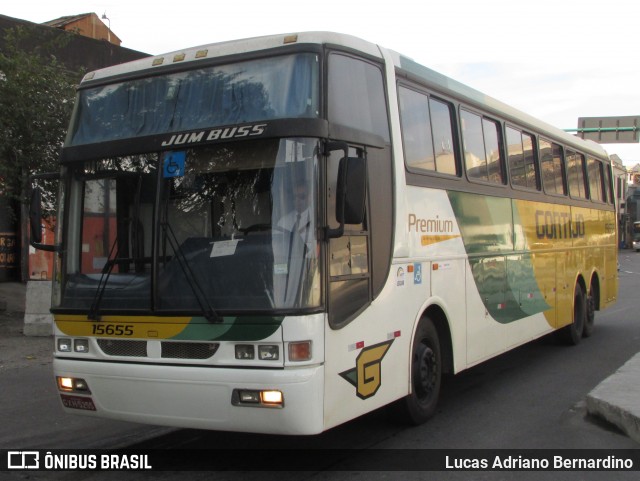 Empresa Gontijo de Transportes 15655 na cidade de Rio de Janeiro, Rio de Janeiro, Brasil, por Lucas Adriano Bernardino. ID da foto: 8331649.