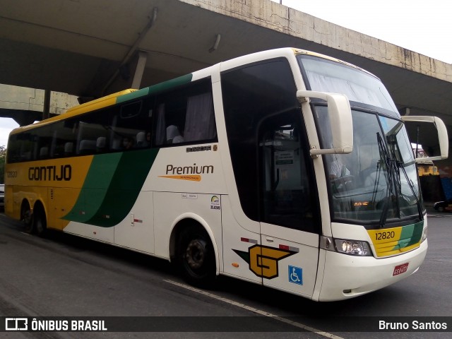 Empresa Gontijo de Transportes 12820 na cidade de Belo Horizonte, Minas Gerais, Brasil, por Bruno Santos. ID da foto: 8330539.