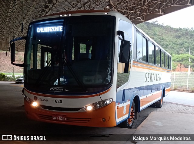 Viação Sertaneja 630 na cidade de Pará de Minas, Minas Gerais, Brasil, por Kaique Marquês Medeiros . ID da foto: 8331211.