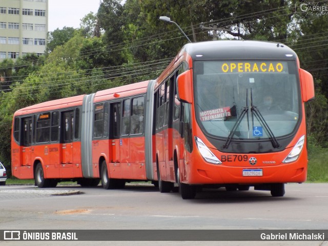 Transporte Coletivo Glória BE709 na cidade de Curitiba, Paraná, Brasil, por Gabriel Michalski. ID da foto: 8330052.