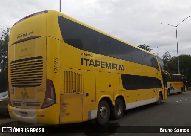 Viação Itapemirim 17025 na cidade de Belo Horizonte, Minas Gerais, Brasil, por Bruno Santos. ID da foto: 8330429.