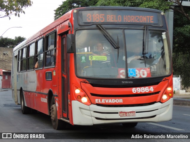 Viação Santa Edwiges 69864 na cidade de Belo Horizonte, Minas Gerais, Brasil, por Adão Raimundo Marcelino. Número da foto: #8358799.