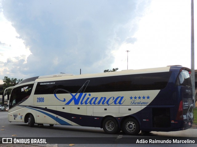 Aliança Turismo e Transporte 2808 na cidade de Belo Horizonte, Minas Gerais, Brasil, por Adão Raimundo Marcelino. ID da foto: 8359041.