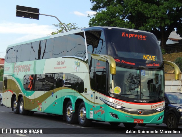 Expressa Turismo 55300 na cidade de Belo Horizonte, Minas Gerais, Brasil, por Adão Raimundo Marcelino. ID da foto: 8359073.