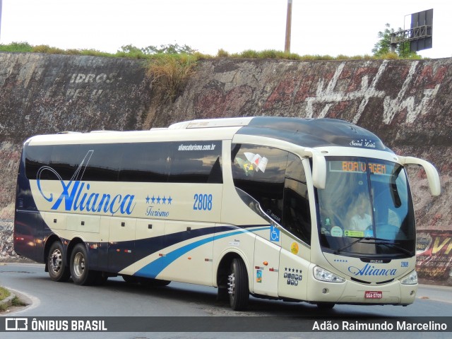 Aliança Turismo e Transporte 2808 na cidade de Belo Horizonte, Minas Gerais, Brasil, por Adão Raimundo Marcelino. ID da foto: 8359013.