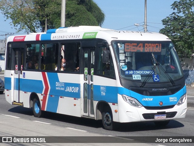 Auto Viação Jabour D86074 na cidade de Rio de Janeiro, Rio de Janeiro, Brasil, por Jorge Gonçalves. Número da foto: #8356611.