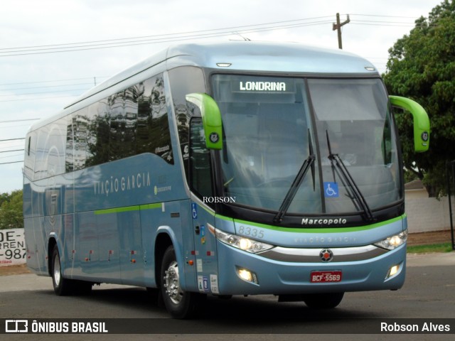 Viação Garcia 8335 na cidade de Paranavaí, Paraná, Brasil, por Robson Alves. Número da foto: #8357552.