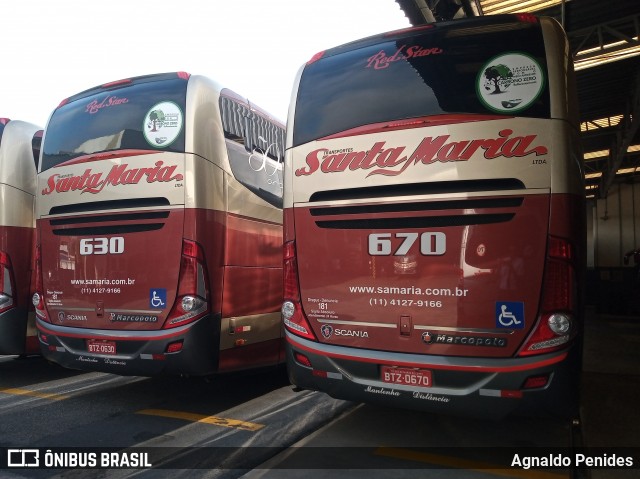 Santa Maria Fretamento e Turismo > Transportes Santa Maria(SP) 670 na cidade de São Bernardo do Campo, São Paulo, Brasil, por Agnaldo Penides. Número da foto: #8357885.